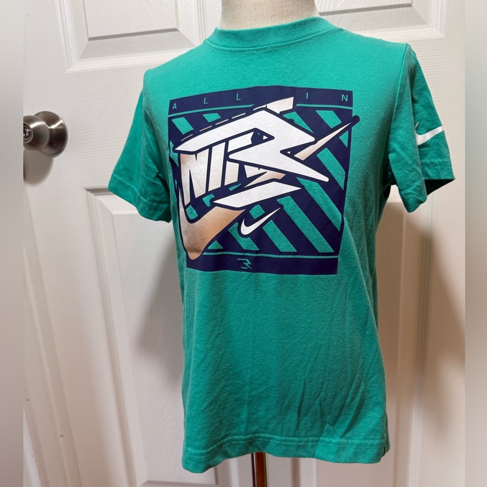 Nike 3BRAND by Russel Wilson Triple 3 Mint Foam Tee Sized 6-7 years 116 - 122cm